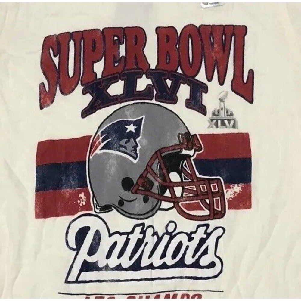 NEW Junk Food‎ New England Patriots Women SZ Small Shirt NFL Super Bowl 2012 NWT